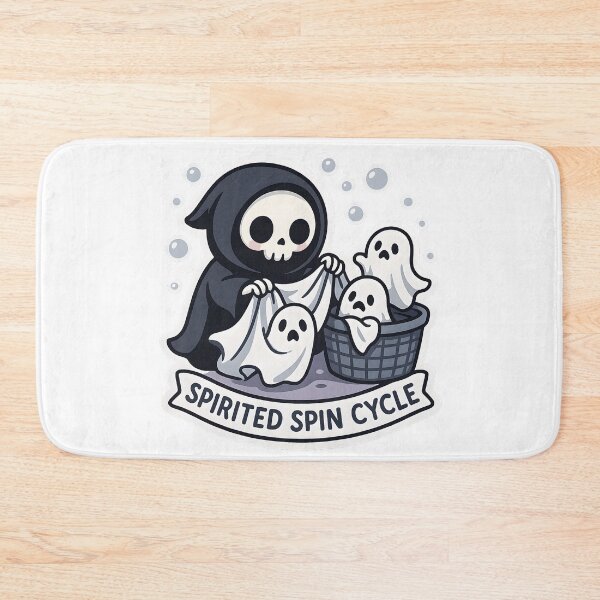 Item preview, Spirited Spin Cycle! - Cute Grim Reaper Laundry designed and sold by Cheerioza.