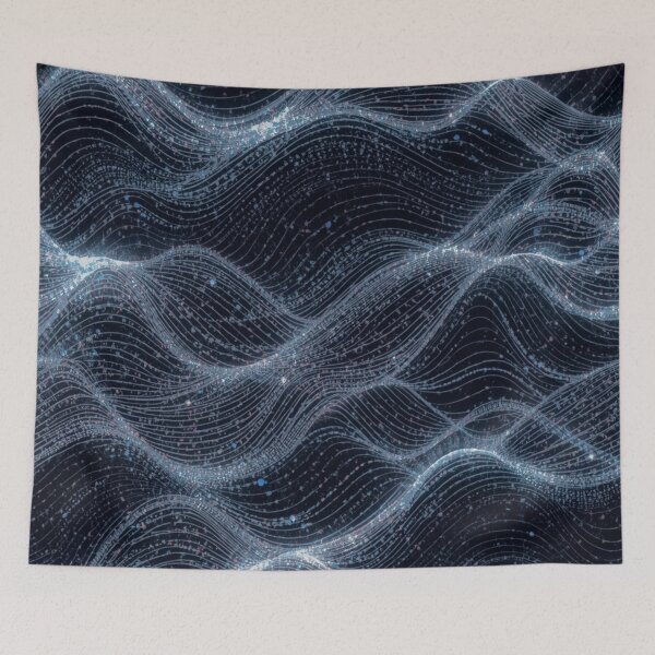 Item preview, Neon Wave Circuit Pattern  Futuristic Tech Flow Design designed and sold by Trueways.