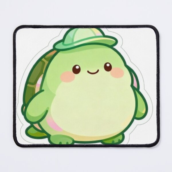 Item preview, Cute Baby Turtle Sticker – Kawaii Turtle with Tiny Hat designed and sold by MiniPrintMagic.