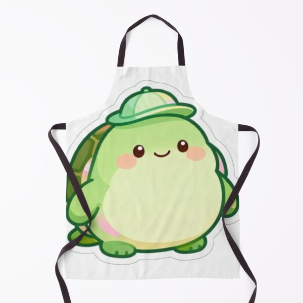 Item preview, Cute Baby Turtle Sticker – Kawaii Turtle with Tiny Hat designed and sold by MiniPrintMagic.
