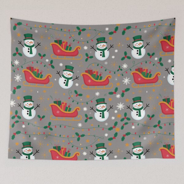 Item preview, Larger Christmas Wonky Snowmen: Embrace the spirit of Christmas with this delightful Christmas Pattern designed and sold by Grang Art Artistic Designs.