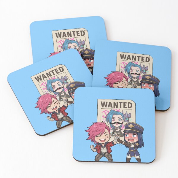 Item preview, Arcane Vi & Caitlyn “Wanted Jinx” Poster – Funny Arcane Fanart designed and sold by Brudy-R.
