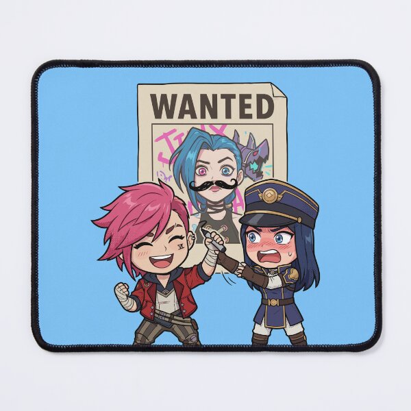 Item preview, Arcane Vi & Caitlyn “Wanted Jinx” Poster – Funny Arcane Fanart designed and sold by Brudy-R.
