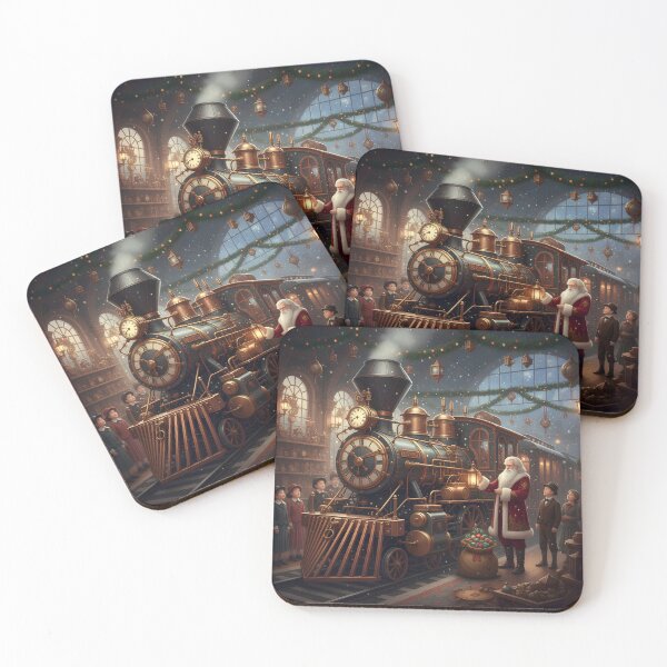 Item preview, Steampunk North Pole Express Train designed and sold by Floraphoria.