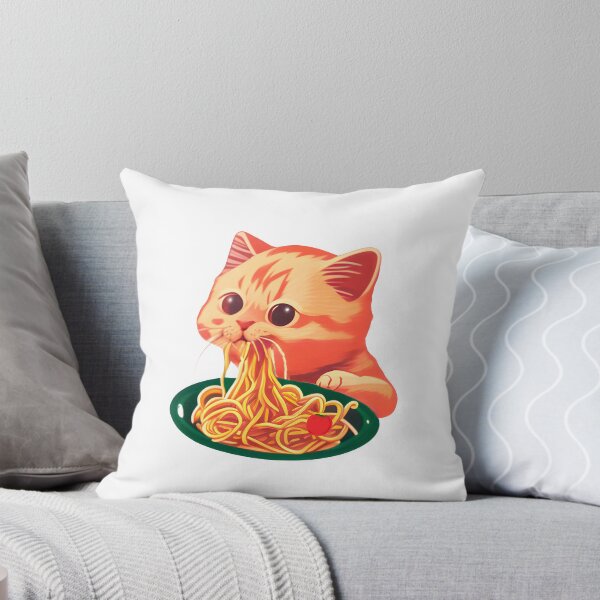 Item preview, Cat Eating Spaghetti designed and sold by therodion.