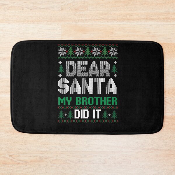Item preview, Christmas Dear Brother It Vintage Holiday Did My Funny Santa Retro designed and sold by MediarMedic.