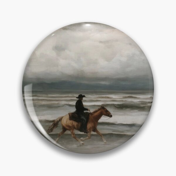 Item preview, Lone Rider on a Stormy Beach designed and sold by lautir.