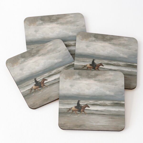 Item preview, Lone Rider on a Stormy Beach designed and sold by lautir.