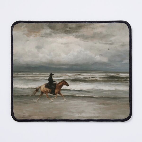 Item preview, Lone Rider on a Stormy Beach designed and sold by lautir.