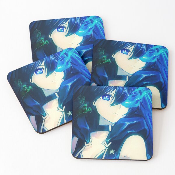 Item preview, Fiery Resolve Of Black Rock Shooter Blue Flame Warrior designed and sold by thedarvills.