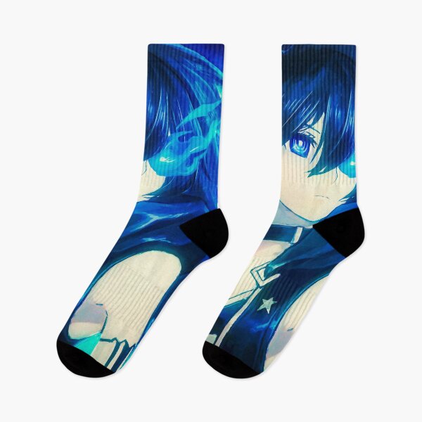 Item preview, Fiery Resolve Of Black Rock Shooter Blue Flame Warrior designed and sold by thedarvills.