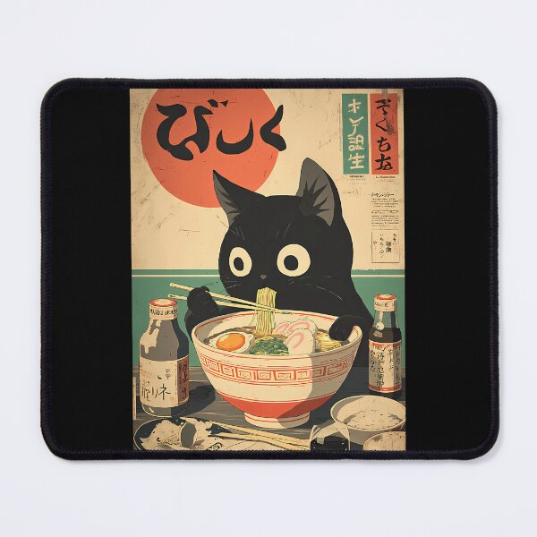 Item preview, Kawaii Kuro Neko Ramen Run designed and sold by agustintr-evino.
