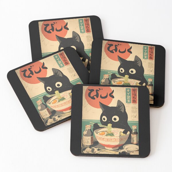 Item preview, Kawaii Kuro Neko Ramen Run designed and sold by agustintr-evino.