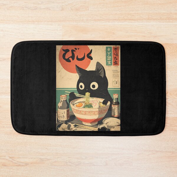 Item preview, Kawaii Kuro Neko Ramen Run designed and sold by agustintr-evino.