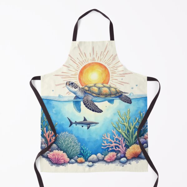 Item preview, Barrier Reef - Lino Print Style designed and sold by Ashish1204.