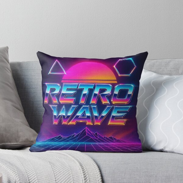 Item preview, Retro Synthwave Landscape with Chrome Neon designed and sold by LaraVisionsArts.