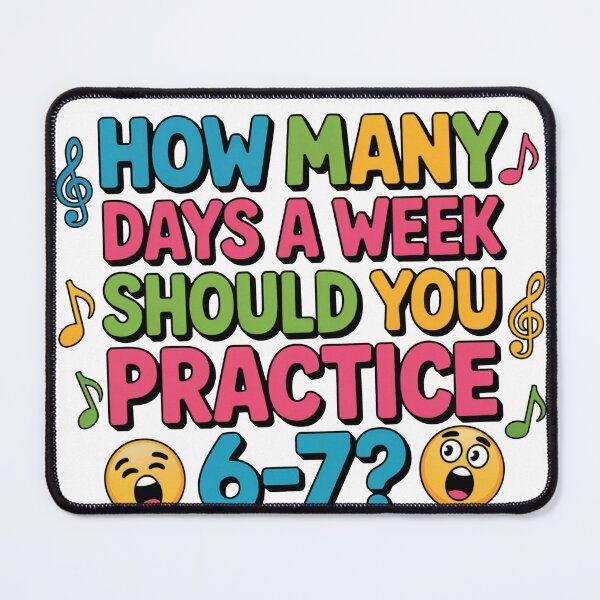 Item preview, How Many Days A Week Should You Practice 6-7 Funny Musician Meme – Music Teacher 67 Meme Six Seven Shirt designed and sold by WSPrintCrafter.