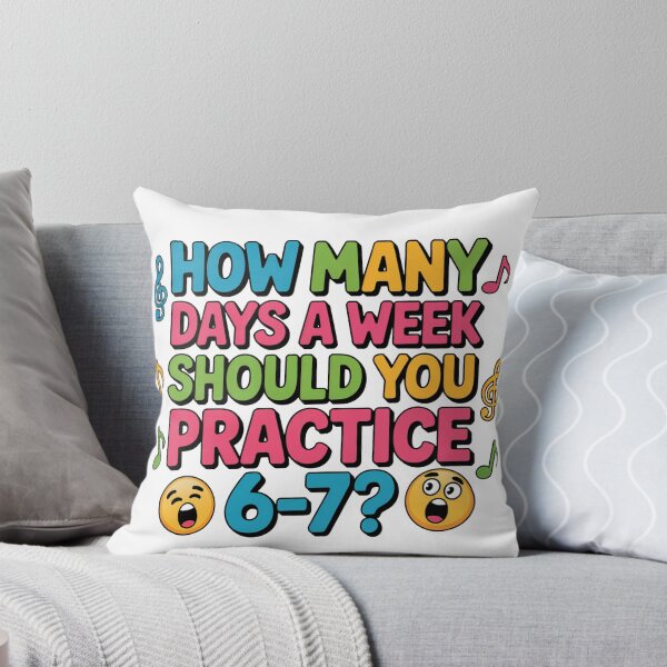 Item preview, How Many Days A Week Should You Practice 6-7 Funny Musician Meme – Music Teacher 67 Meme Six Seven Shirt designed and sold by WSPrintCrafter.
