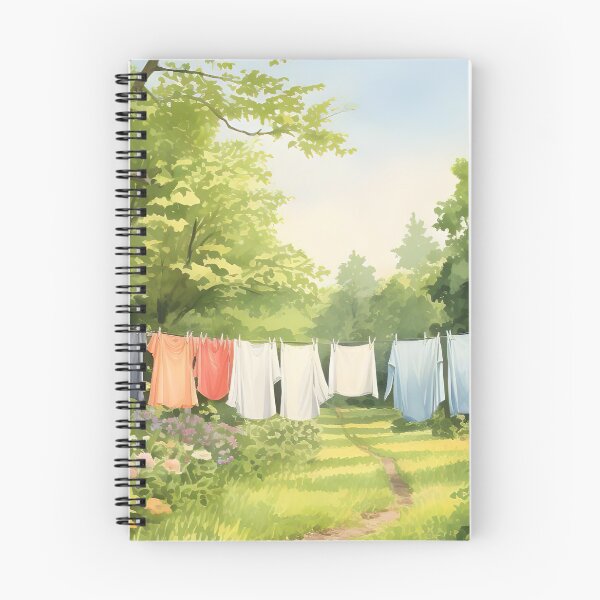 Item preview, Vintage Laundry Line Oil Painting, Farmhouse Art designed and sold by SavageVision.