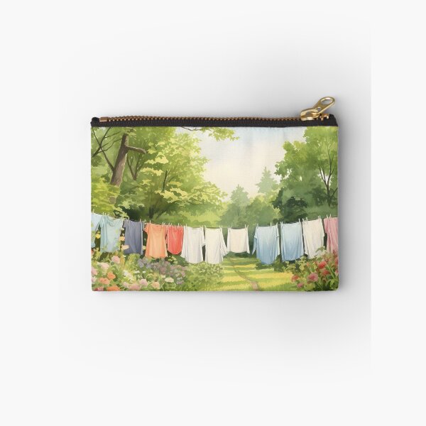 Item preview, Vintage Laundry Line Oil Painting, Farmhouse Art designed and sold by SavageVision.