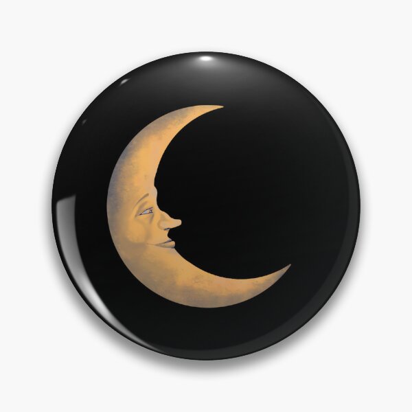 Item preview, Yellow Crescent Moon Vintage Style designed and sold by agustintr-evino.