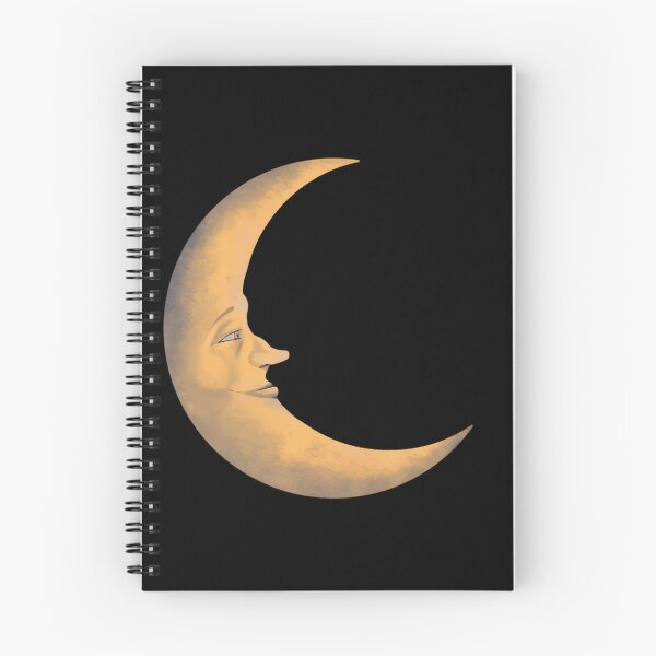 Item preview, Yellow Crescent Moon Vintage Style designed and sold by agustintr-evino.