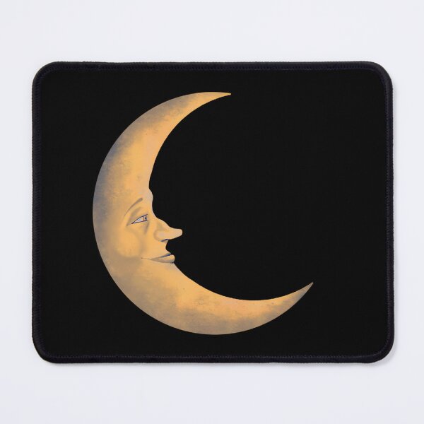 Item preview, Yellow Crescent Moon Vintage Style designed and sold by agustintr-evino.