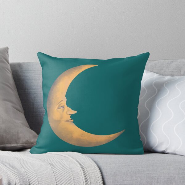 Item preview, Yellow Crescent Moon Vintage Style designed and sold by agustintr-evino.
