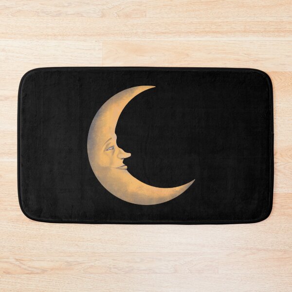 Item preview, Yellow Crescent Moon Vintage Style designed and sold by agustintr-evino.