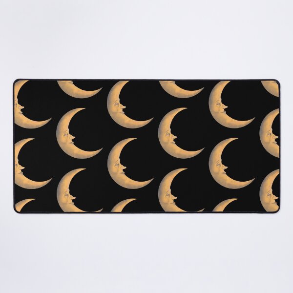 Item preview, Yellow Crescent Moon Vintage Style designed and sold by agustintr-evino.