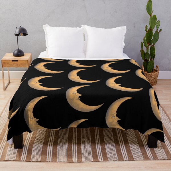 Item preview, Yellow Crescent Moon Vintage Style designed and sold by agustintr-evino.