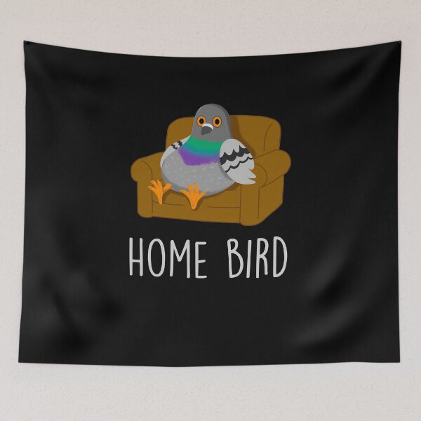 Item preview, Cartoon Home Bird Pigeon Pun designed and sold by MorvernDesigns.