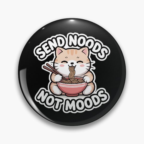Item preview, Cute Noodle Cat Send Noods Not Moods designed and sold by RkskArt.
