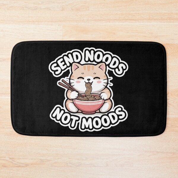 Item preview, Cute Noodle Cat Send Noods Not Moods designed and sold by RkskArt.