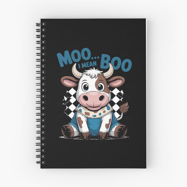 Item preview, Moo I Mean Boo Spooky Cow Halloween Patchwork Spooky Ghost designed and sold by velltoons.