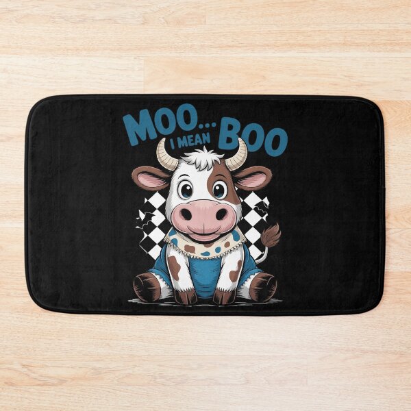 Item preview, Moo I Mean Boo Spooky Cow Halloween Patchwork Spooky Ghost designed and sold by velltoons.