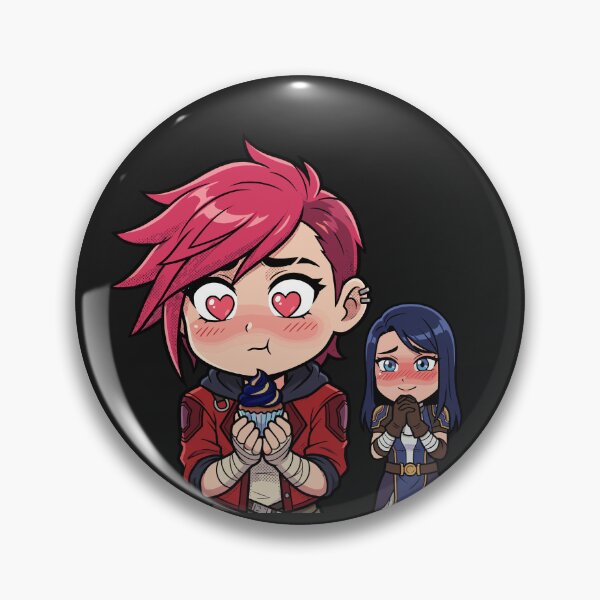 Item preview, Arcane Vi & Caitlyn Love Scene – Cute Cupcake Moment designed and sold by Brudy-R.