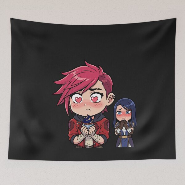 Item preview, Arcane Vi & Caitlyn Love Scene – Cute Cupcake Moment designed and sold by Brudy-R.