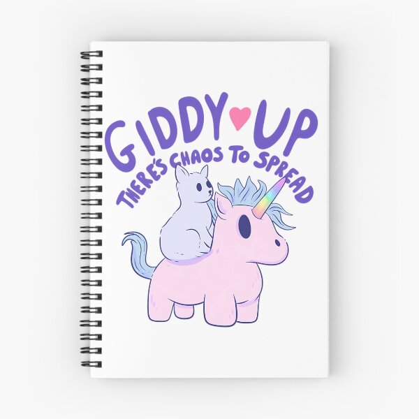 Item preview, Cute Cat Riding Unicorn - Giddy Up Theres Chaos To Spread designed and sold by agustintr-evino.