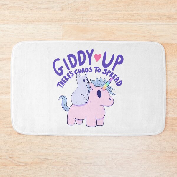 Item preview, Cute Cat Riding Unicorn - Giddy Up Theres Chaos To Spread designed and sold by agustintr-evino.