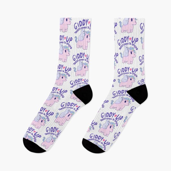 Item preview, Cute Cat Riding Unicorn - Giddy Up Theres Chaos To Spread designed and sold by agustintr-evino.