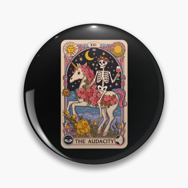 Item preview, The Audacity  Skeleton On Unicorn Tarot   designed and sold by agustintr-evino.