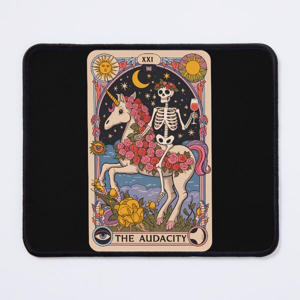 Item preview, The Audacity  Skeleton On Unicorn Tarot   designed and sold by agustintr-evino.