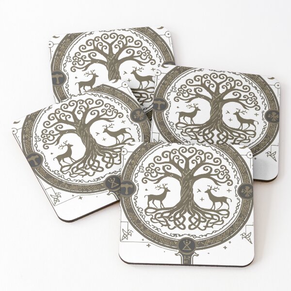 Item preview, Yggdrasil: Tree of Life with Stags designed and sold by Thros-Designs.