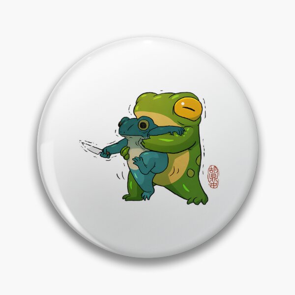Item preview, Cute Stabby Frog Being Held Back Let It Go Bro Artwork Asian Style designed and sold by agustintr-evino.
