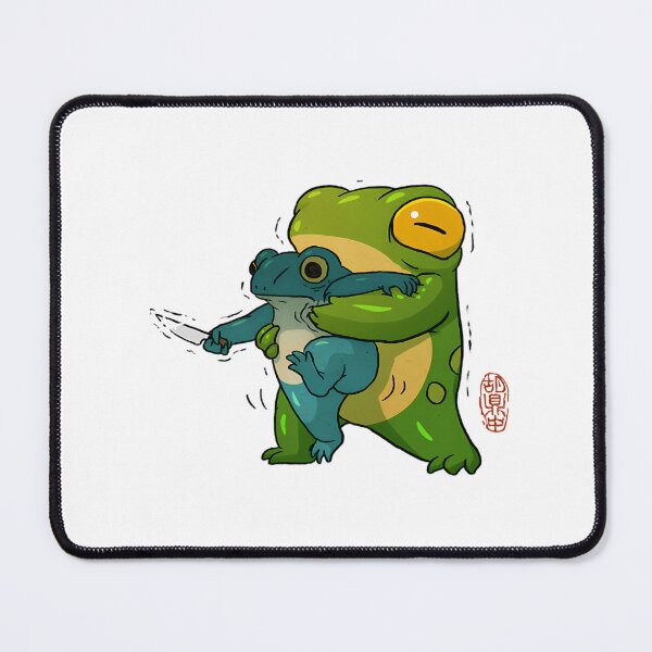 Item preview, Cute Stabby Frog Being Held Back Let It Go Bro Artwork Asian Style designed and sold by agustintr-evino.