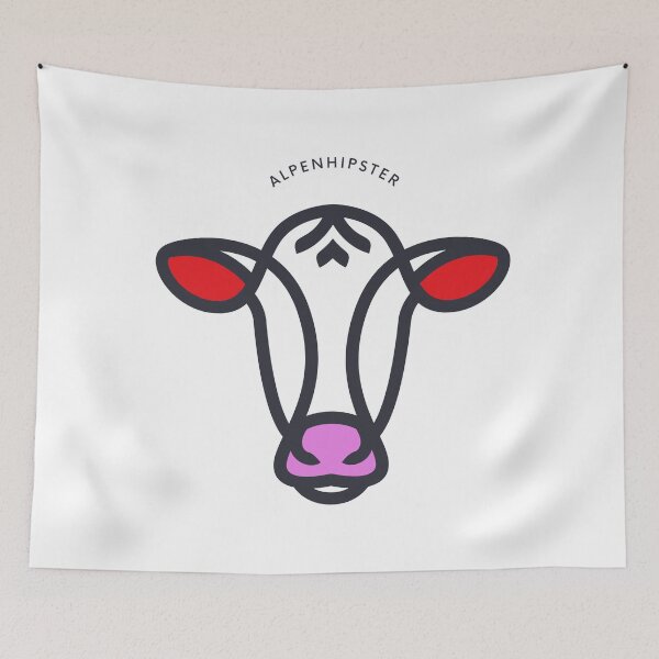 Item preview, Alpine Cow Outline – Modern Design designed and sold by Alpenhipster.