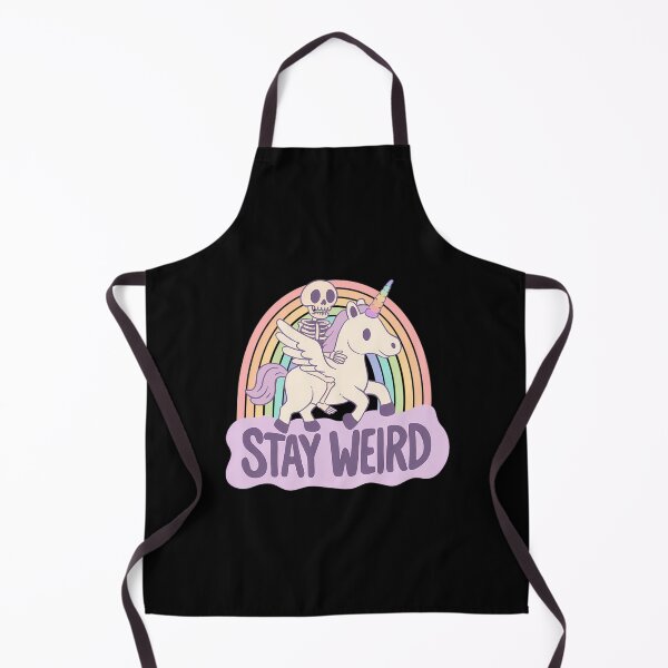 Item preview, Stay Weird - Skeleton Rides A Unicorn Into The Surreal designed and sold by agustintr-evino.