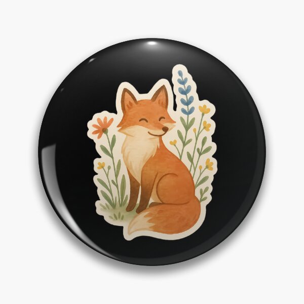Item preview, Smiling Watercolor Fox   designed and sold by agustintr-evino.