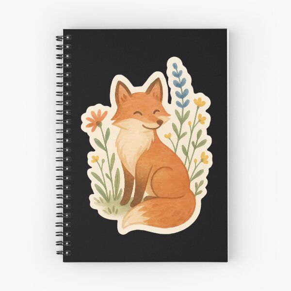 Item preview, Smiling Watercolor Fox   designed and sold by agustintr-evino.